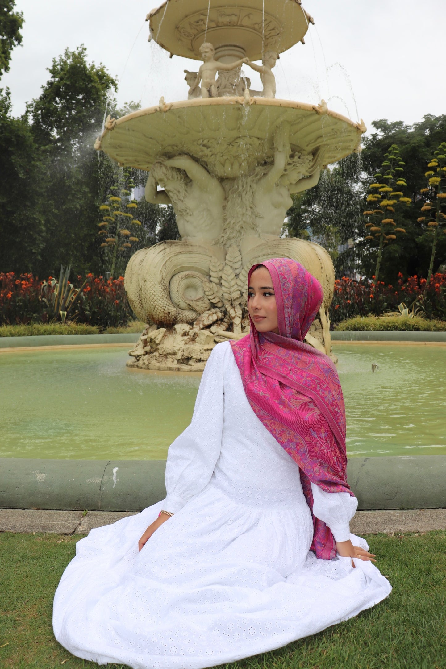 Pink pashmina