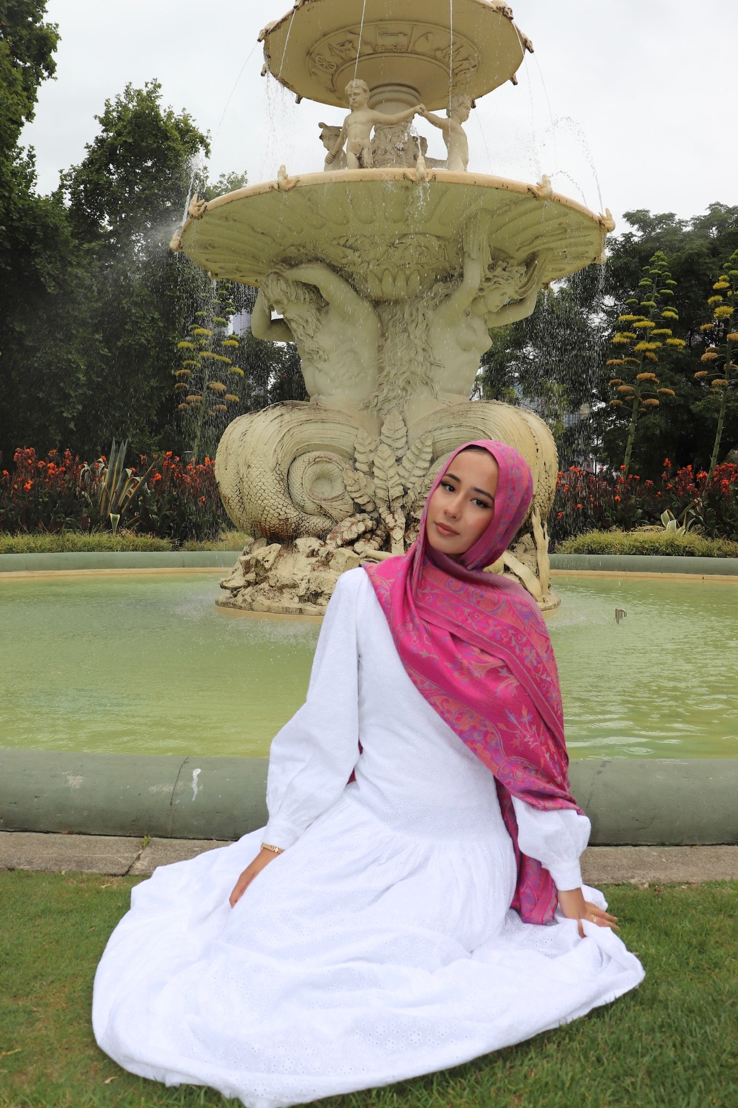Pink pashmina