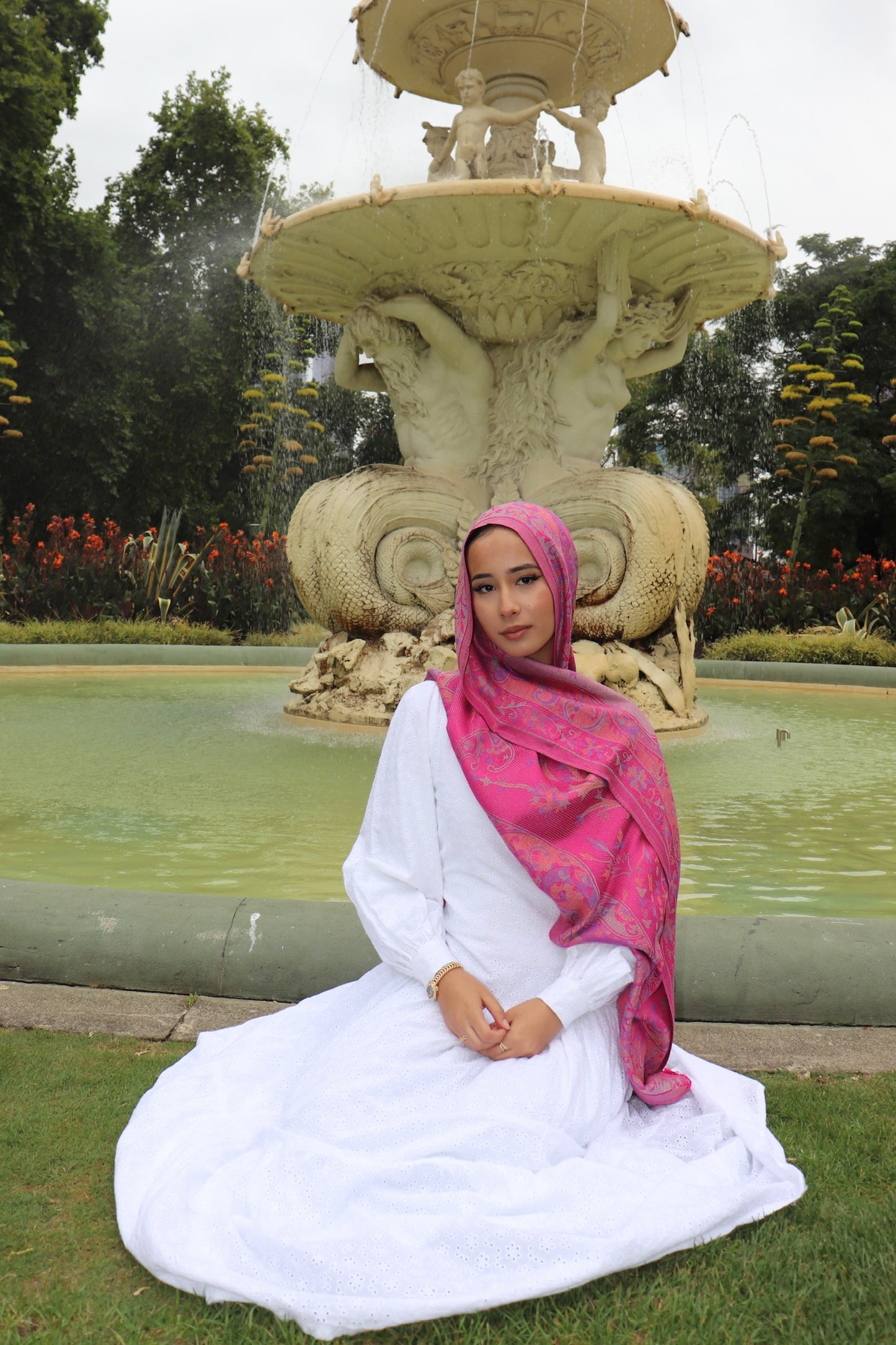 Pink pashmina